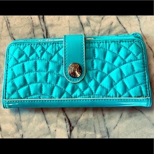 Vera Bradley Turquoise Cafe Wallet